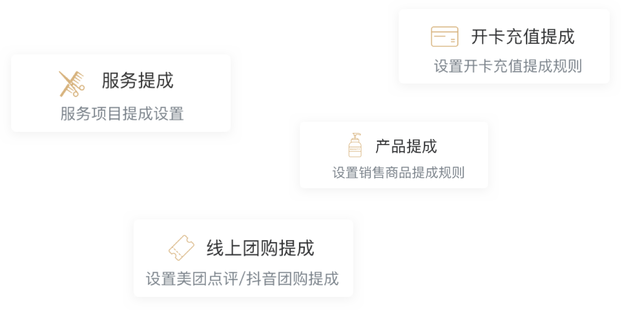 提成类型卡片组